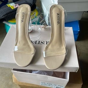 Nude strap heels 7.5 women’s